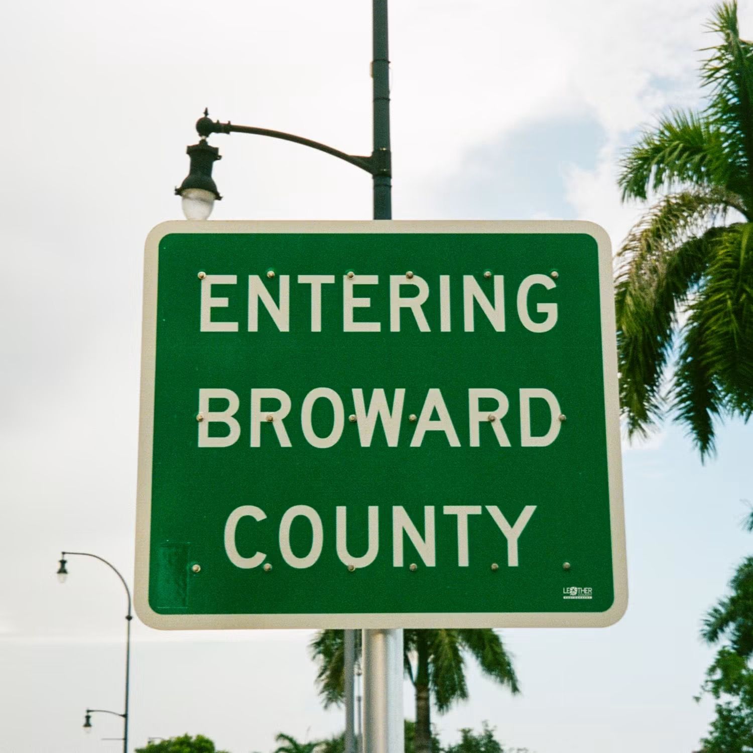 Entering Broward County sign